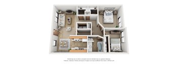 920 sq.ft. Two Bed One Bath