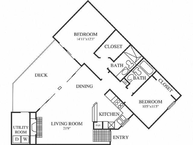 2 bedroom 2 bath floor plans