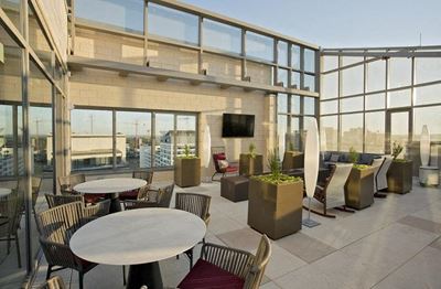 Outside rooftop space