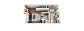 TWO BEDROOM FLOORPLAN