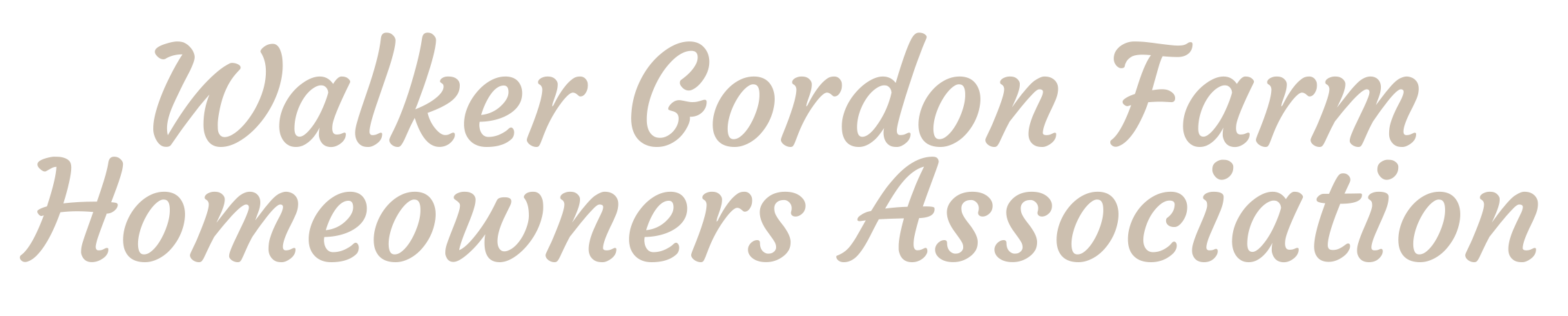 Walker Gordon Farm HOA logo