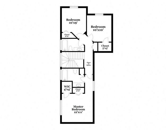 a floor plan of a house with an open floor plan