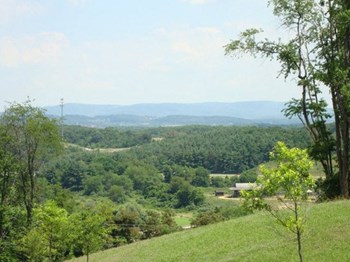 Beautiful valley view from Frontier Ridge Apartments