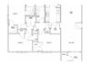 3 Bedroom 2 Bath floor plan, 1,234 square feet