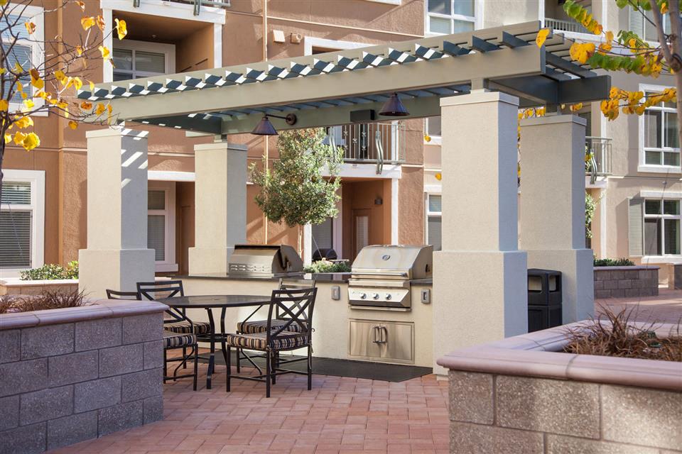 The Verdant Apartments BBQGrilling Station in San Jose, CA