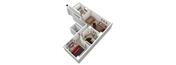 2 BEDROOM LARGE Floor Plan at 5550 S Dorchester, Illinois