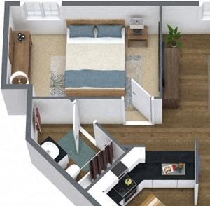 ONE BEDROOM LARGE RENOVATED