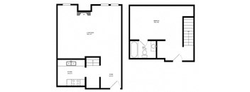 1800 North Halsted apartments, 1 bedroom floor plan
