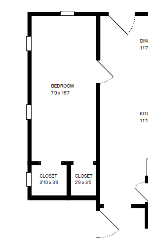 ONE BEDROOM W/DEN