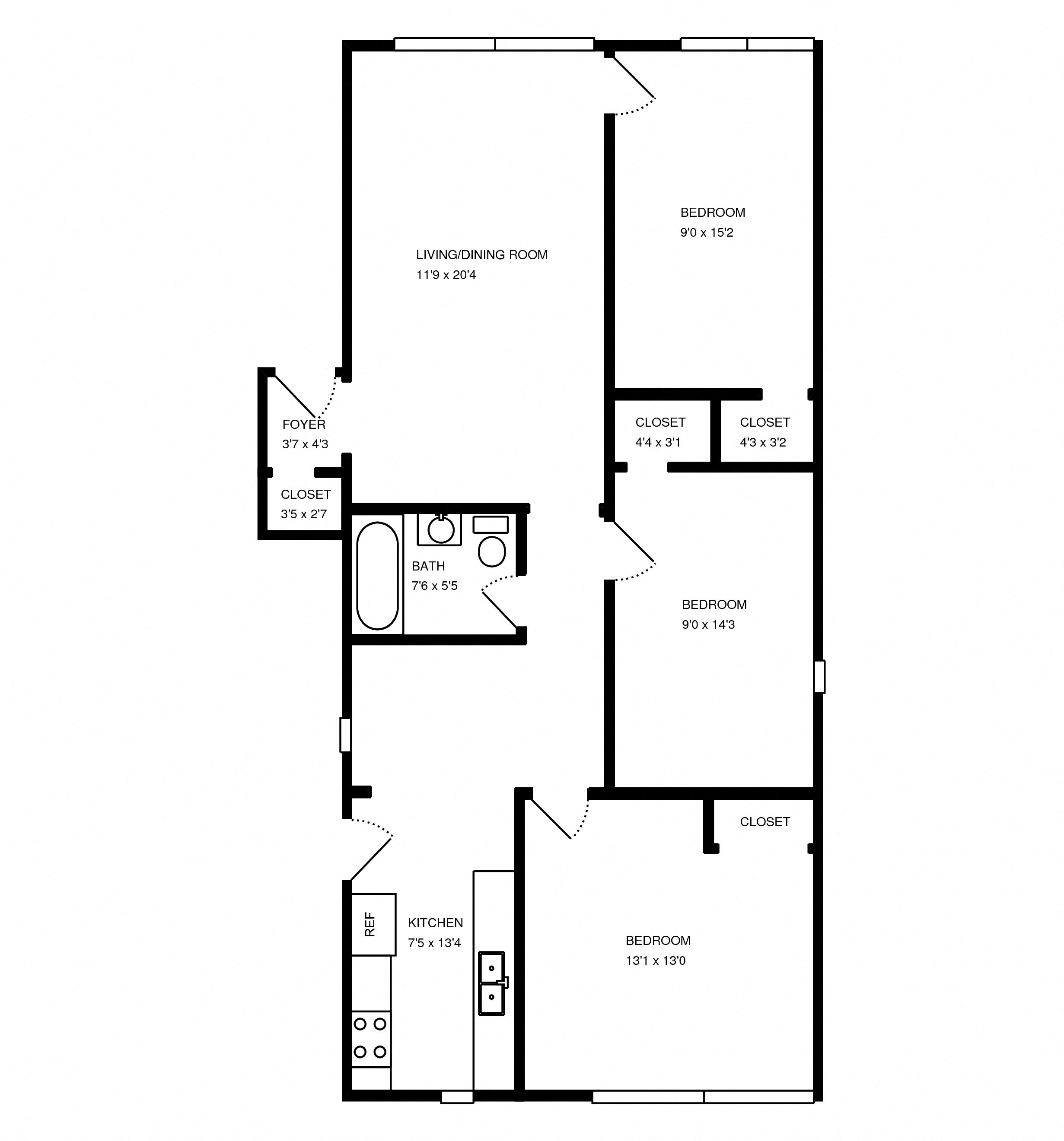 Three Bedroom