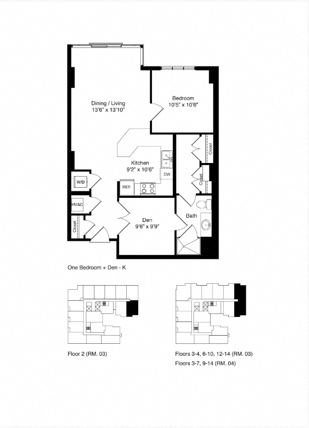 ONE BEDROOM K