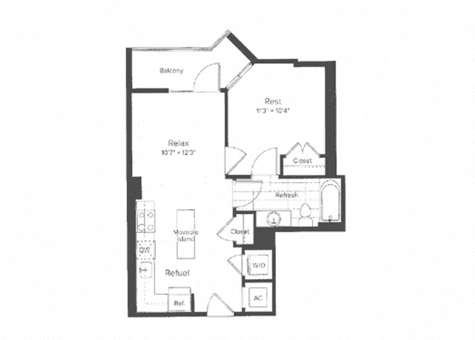 ONE BEDROOM C