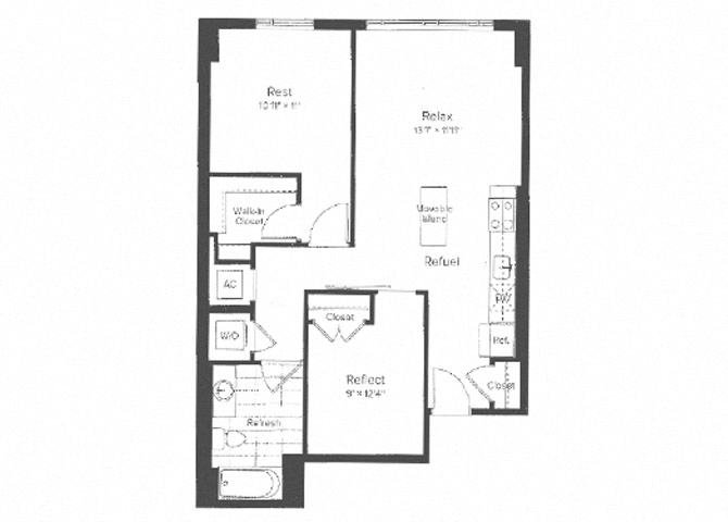 ONE BEDROOM DEN O