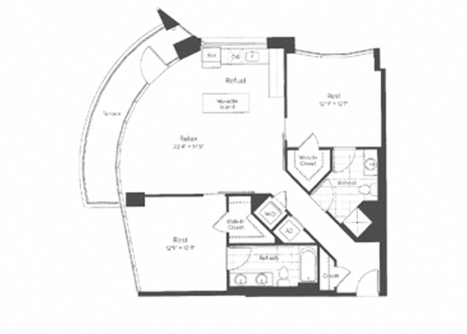 TWO BEDROOMS P
