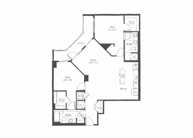 TWO BEDROOMS R