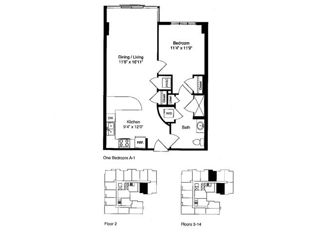 ONE BEDROOM a1