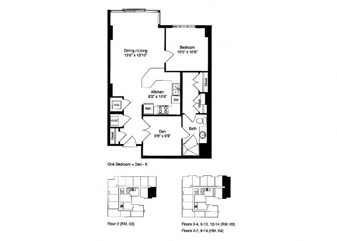 ONE BEDROOM k