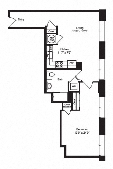 915 L Street, NW Studio-2 Beds Apartment for Rent - Photo Gallery 9