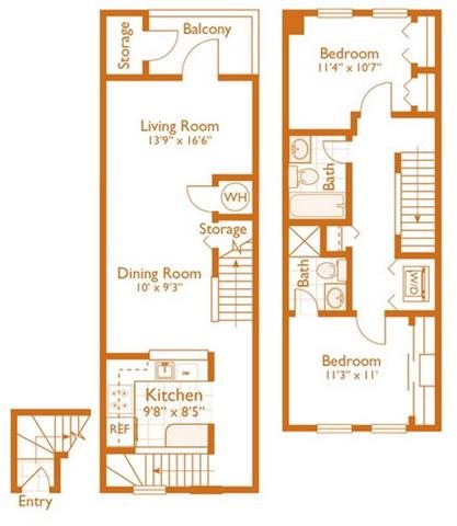 Floor Plans of Reserve at Regency Park in Centreville VA