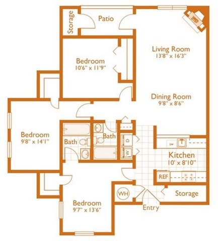 Floor Plans of Reserve at Regency Park in Centreville VA