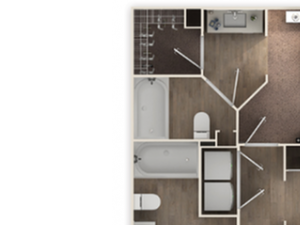 The Highland Two Bed Two Bath 2 bed 2 bath with 1026 sqft