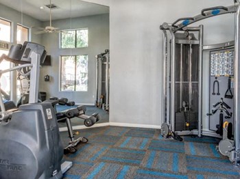 Ingleside Apartments Fitness Center with cardio and weight machines - Photo Gallery 11