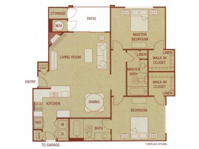 Chianti Sonoma Resort Apartments 2 bed 2 bath