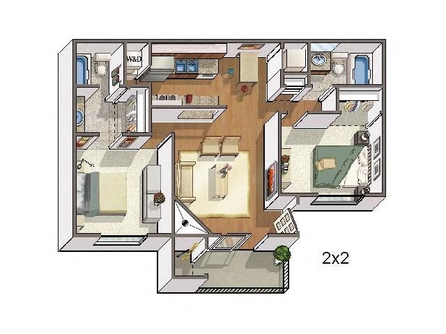 Vail Copper Flats Apartments 2 bed 2 bath 880 sqft
