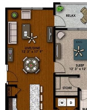 Jasmine one bedroom one bathroom floor plan Jasmine one bedroom one bathroom floor plan