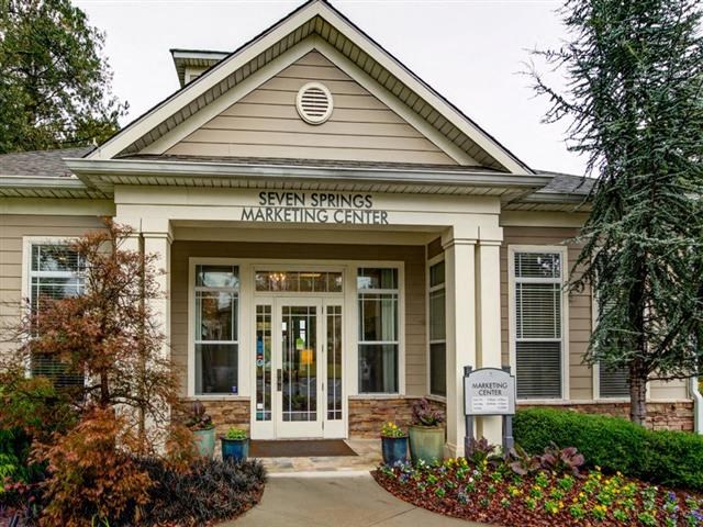 a building with a sign on the front of it