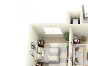 Two Bedroom Style D Apartment Floor Plan