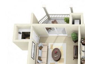 Two Bedroom Style E Apartment Floor Plan