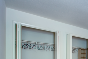 Bedroom bedroom view: carpeted with closets