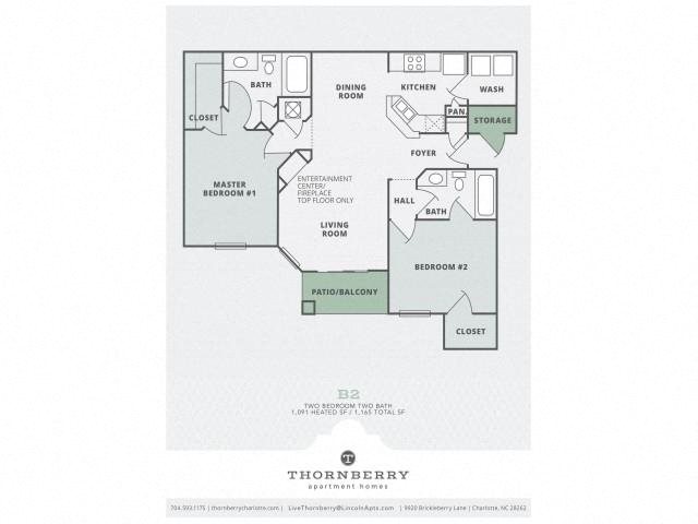 B2R - Two Bedroom Two Bath