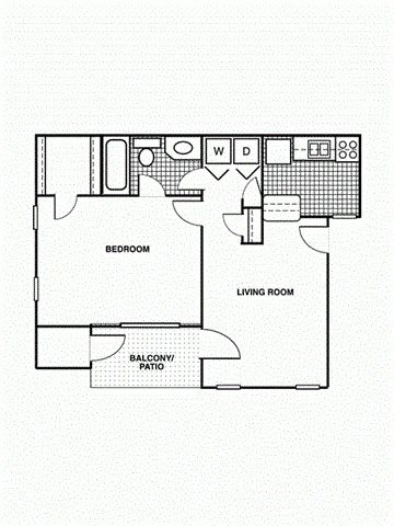 Apartments for rent in Tulsa, OK 1A one bed, one bath with eat in kitchen and patio/balcony
