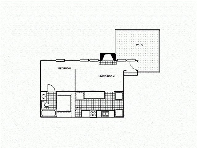 Apartments for rent in Tulsa, OK 1B Downstairs. Soft one bedroom, one bath with large closet and patio