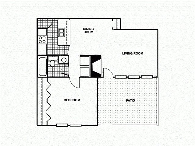Apartments for rent in Tulsa, OK 1D Upstairs. One bed, one bath with dining room and large patio