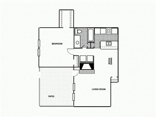 Apartments for rent in Tulsa, OK 1G Upstairs. One bed, one bath with dining room, walk in closet and large patio