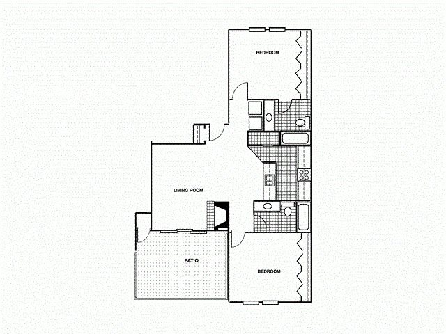 Apartments for rent in Tulsa, OK 2A Downstairs. Two bed, two bath with eat in kitchen, fireplace and patio.