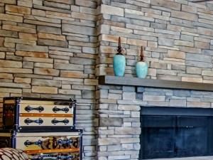 Community Lounge with Fire Place and lots of natural lighting