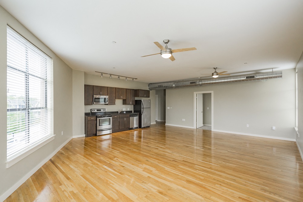 Gale Lofts Spacious Kitchen and Living Area
