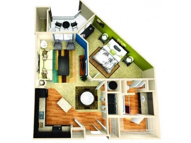 Apartments for Rent in McKinney, Texas One bedroom, one bathroom with private patio
