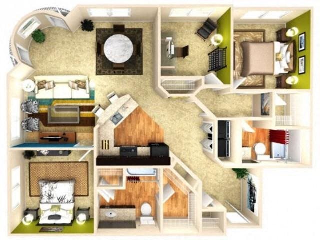 Apartments for Rent in McKinney, Texas Three bedroom, two bathroom with private patio and open concept living room