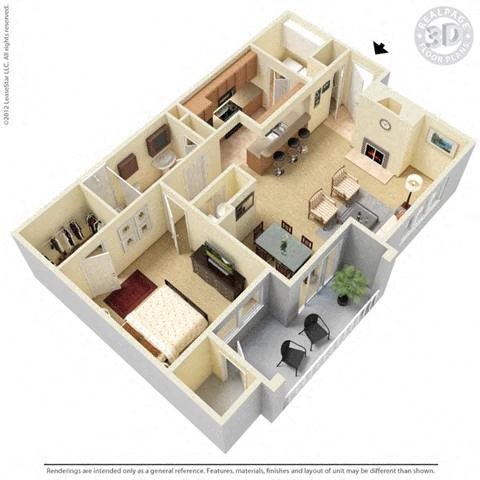 Cumberland | 1 Bedroom | 1 Bath | 901 SF