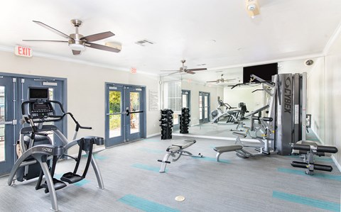the gym at the agave apartments