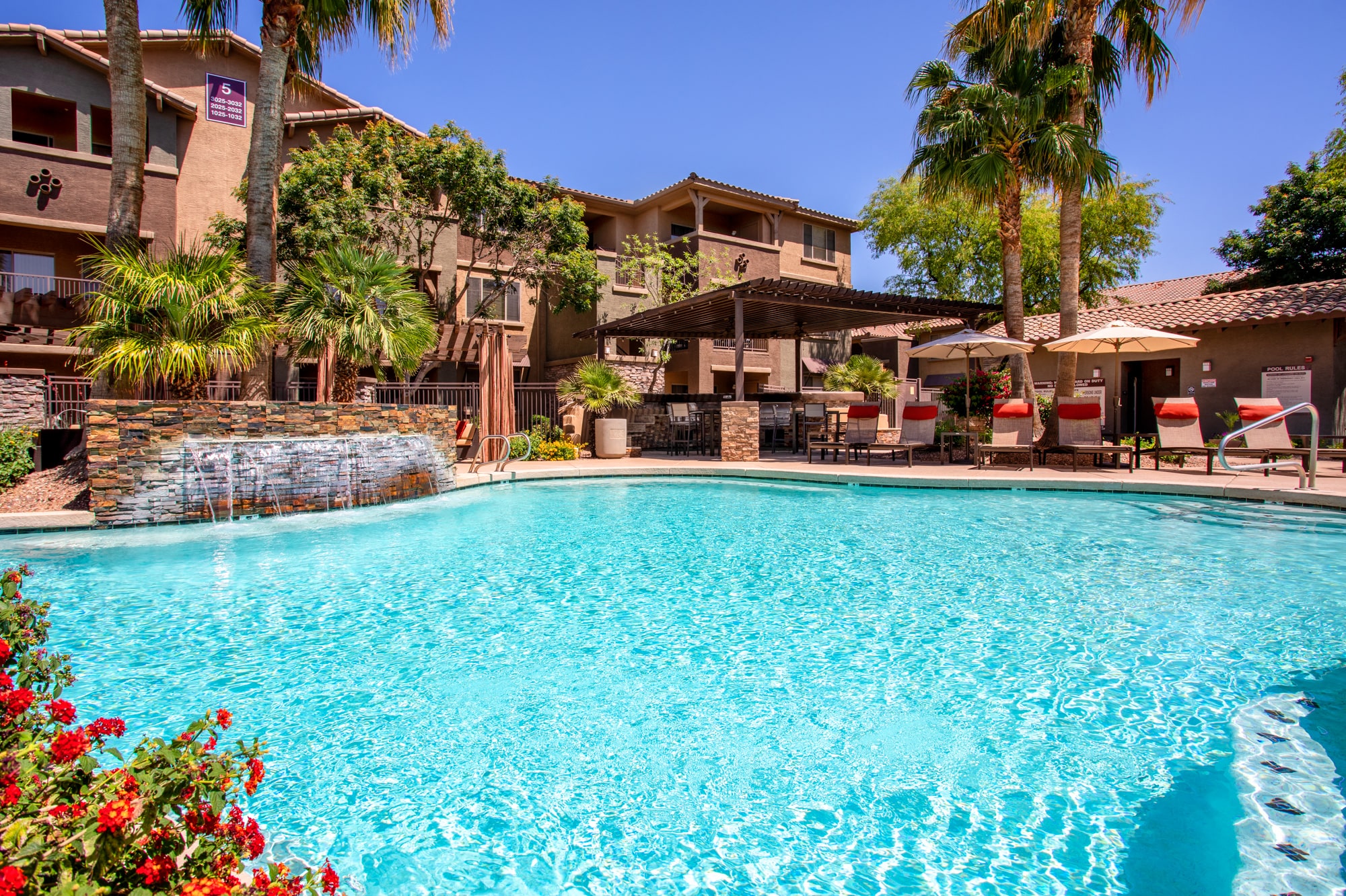 the swimming pool at the resort