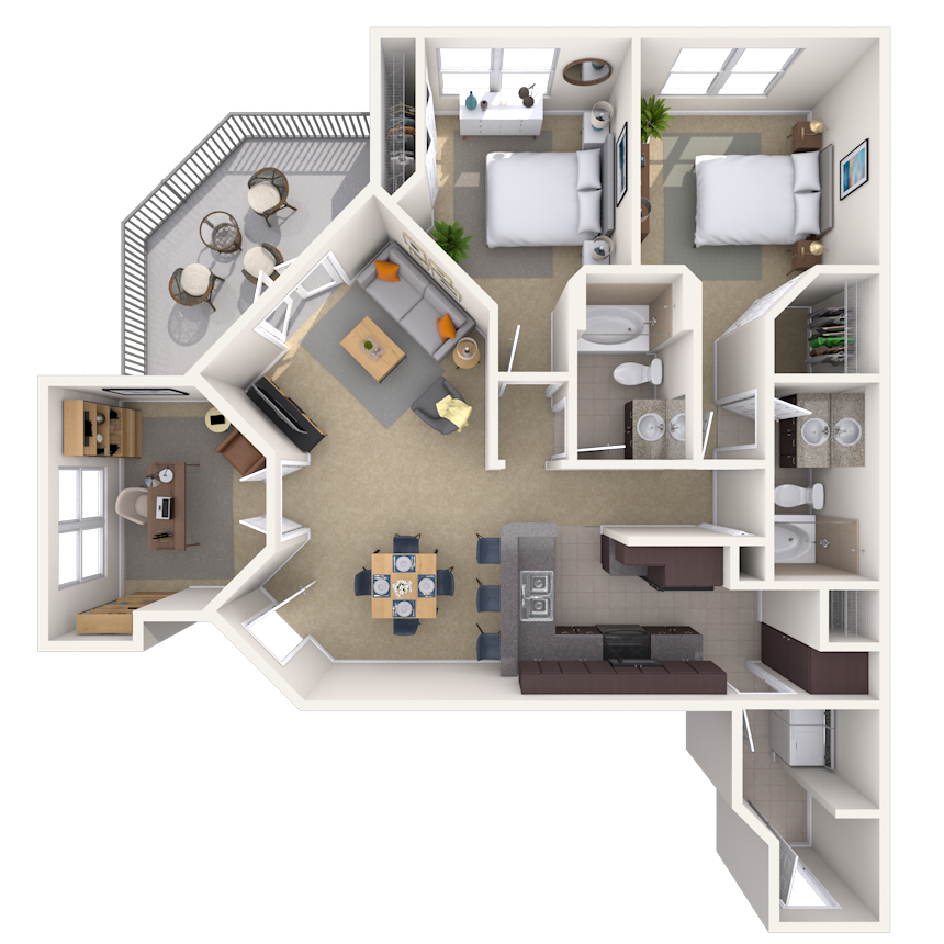 1050 Colonial Grand Lane 1-3 Beds Apartment for Rent - Photo Gallery 38