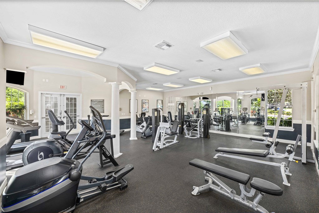 the gym at the estates apartments