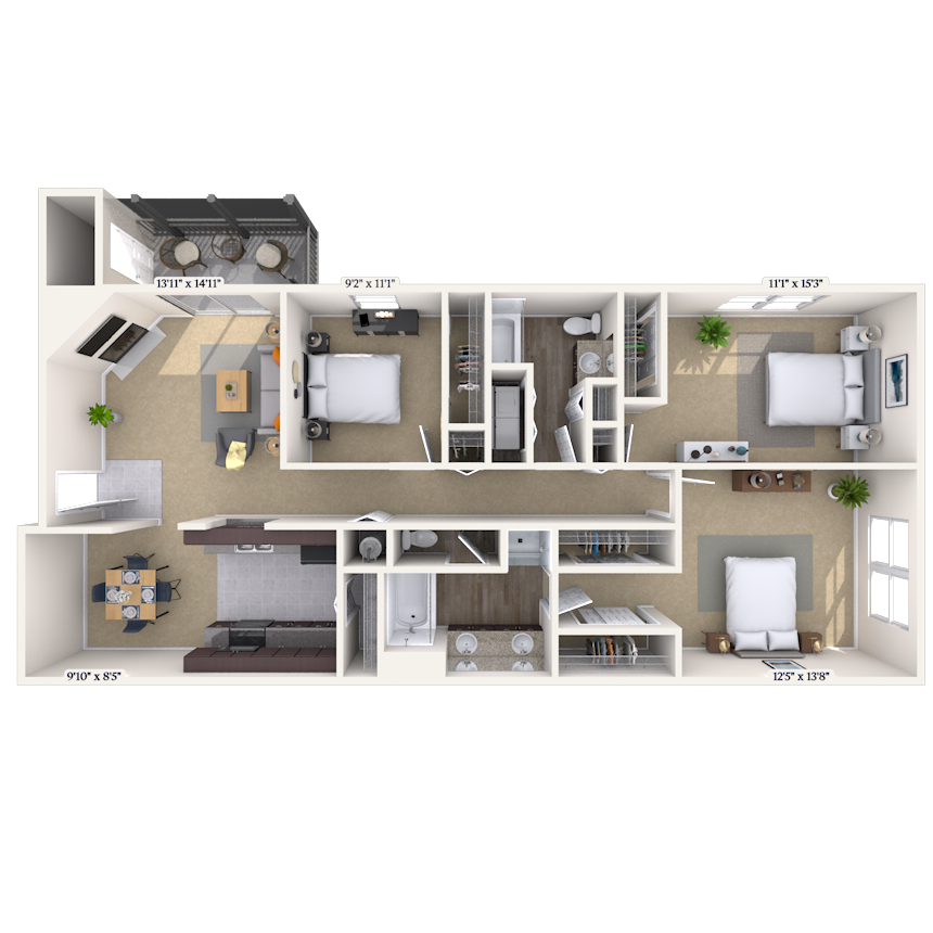 1105 Ft. Clarke Blvd. 1-3 Beds Apartment for Rent - Photo Gallery 20