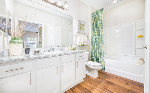 a bathroom with white cabinets and a shower and a toilet